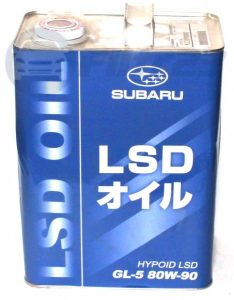 Масло трансмиссионное SUBARU LSD 80w90 GL-5 4л