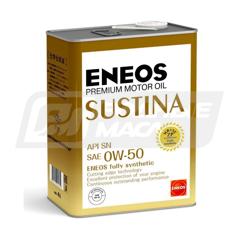 Масло моторное ENEOS Sustina SN 0W50 4л