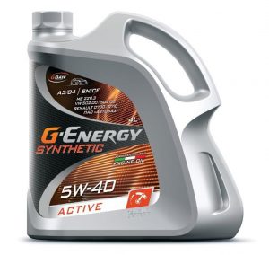 Масло моторное G-Energy Synthetic Active 5W-40 4л